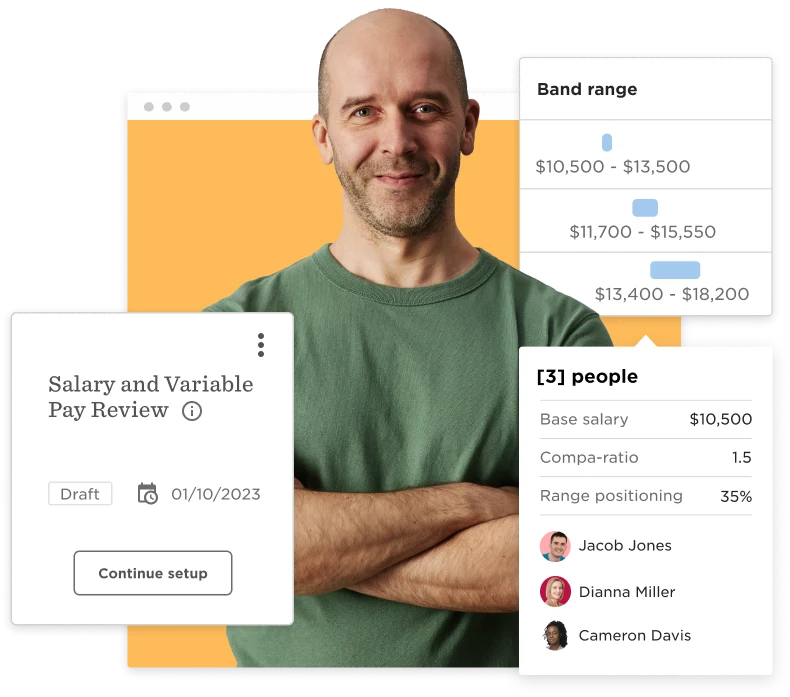 salary review, managing pay range and compensation data