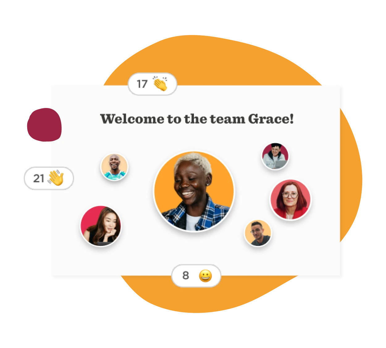 team-welcome, diverse-team-members