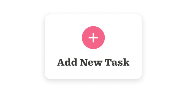 Add New Task button with plus symbol, designed for task management apps, encouraging user interaction and adding tasks. , Add New Task button, task management feature