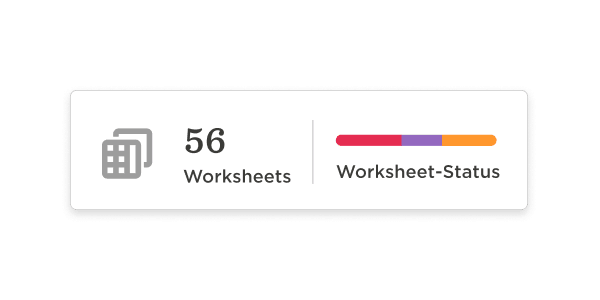 worksheets-status, 56-worksheets-overview