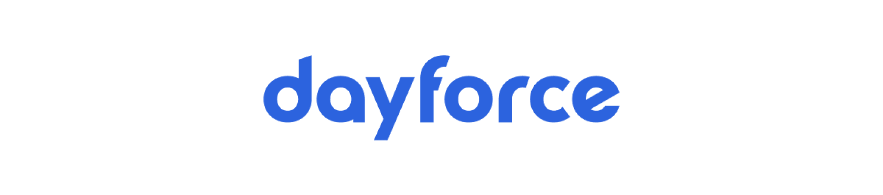 dayforce logo in blue on a white background, symbolizing innovative workforce management solutions, innovative HR technology branding