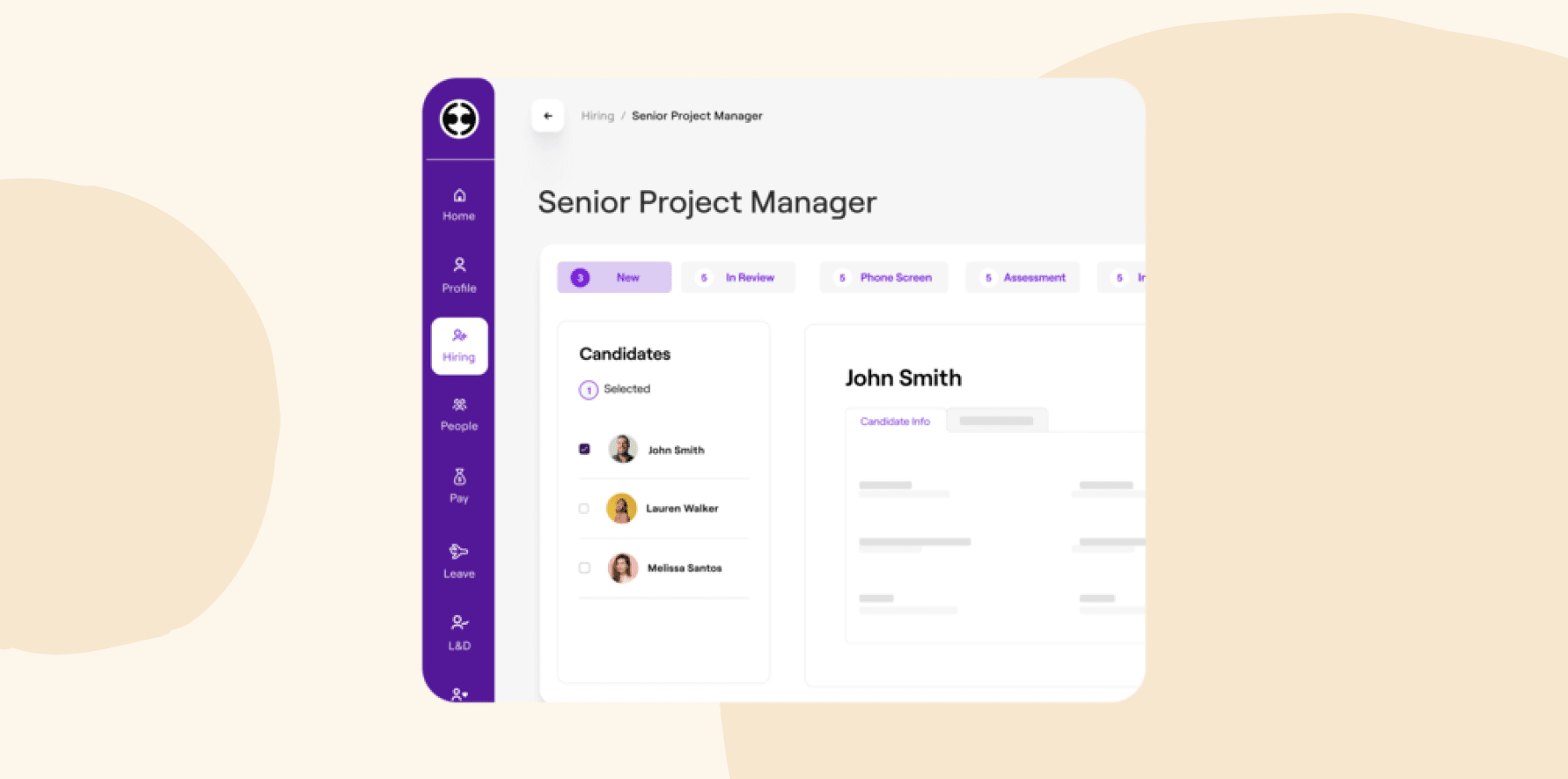 hiring-dashboard, candidate-listing-senior-project-manager