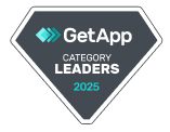GetApp Category Leaders badge 2025, award recognition for top software in its category