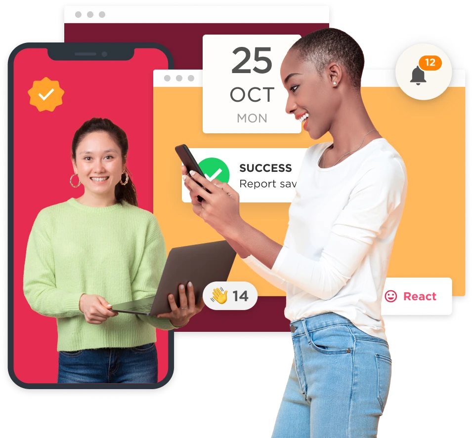 successful-report-saving, digital-interaction-communication