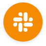 slack-logo, orange-background