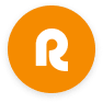 r-logo, orange-circle-background
