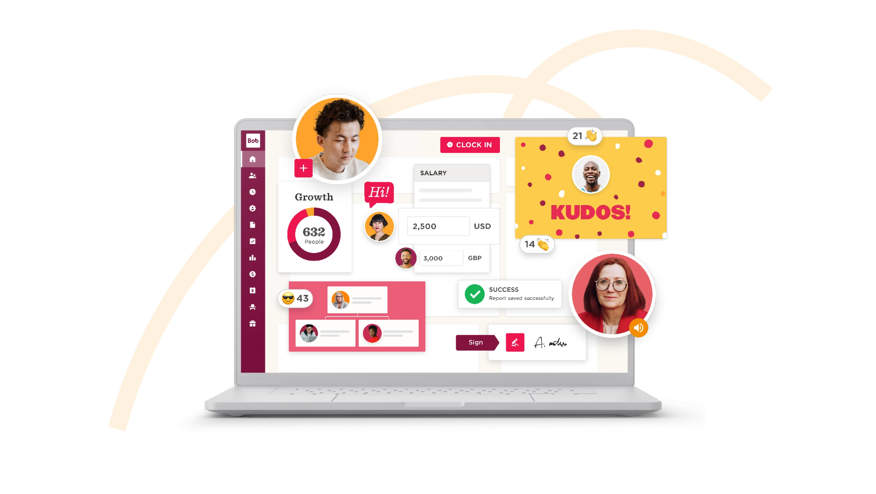 dashboard interface, user achievements display