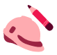 helmet, red-pencil