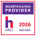 recertification provider badge, HRCI logo 2026