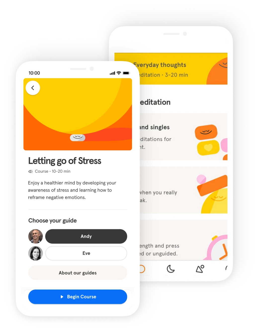 letting-go-stress-app, meditation-guide-selection