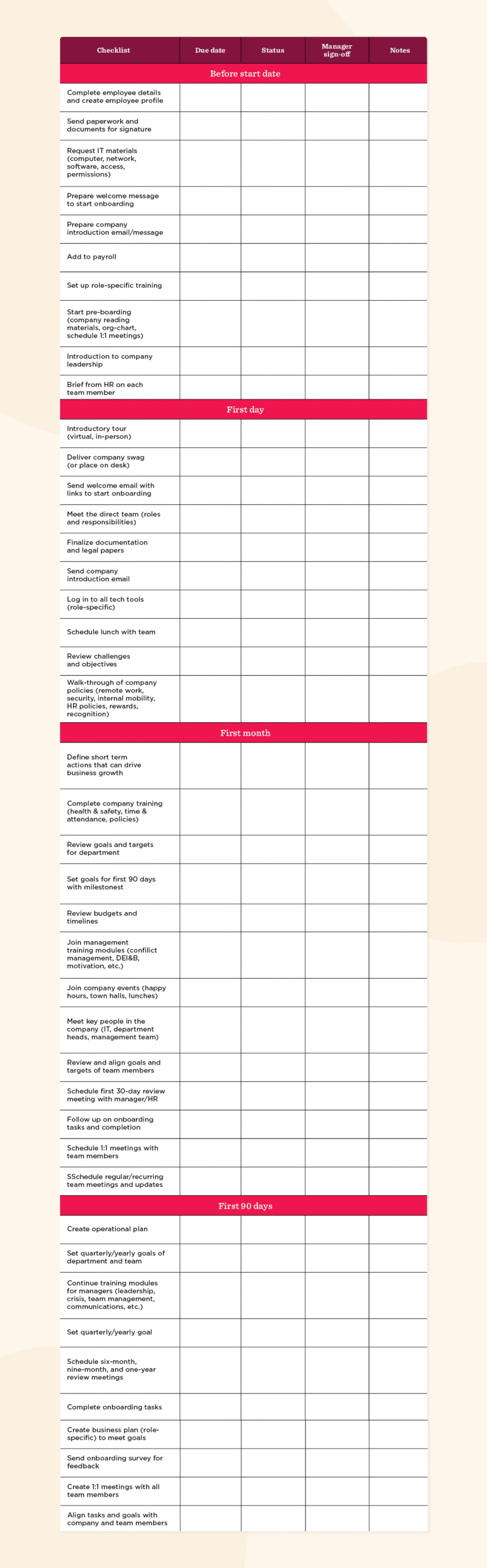 Screenshot 6 of the employee onboarding templates by HiBob.