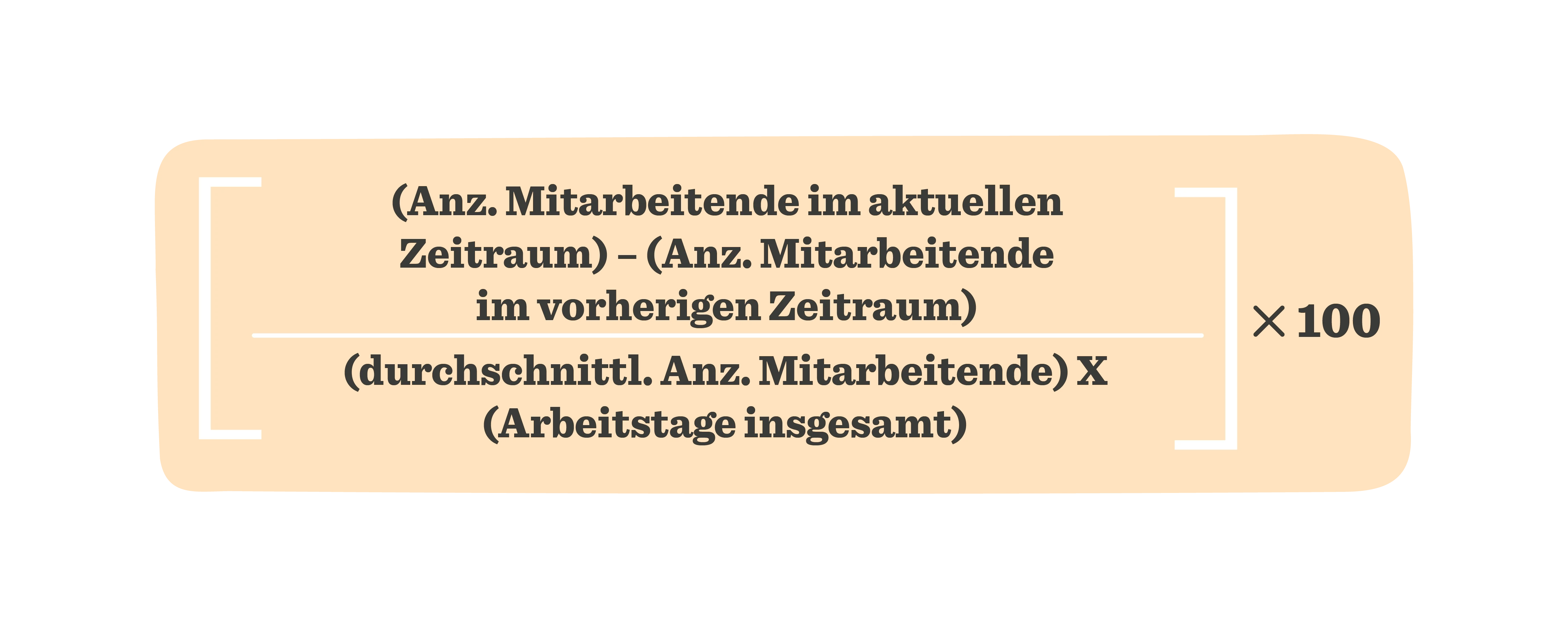 (Anz. Mitarbeitende im aktuellen Zeitraum) - (Anz. Mitarbeitende im vorherigen Zeitraum), Calculating workforce changes using an equation