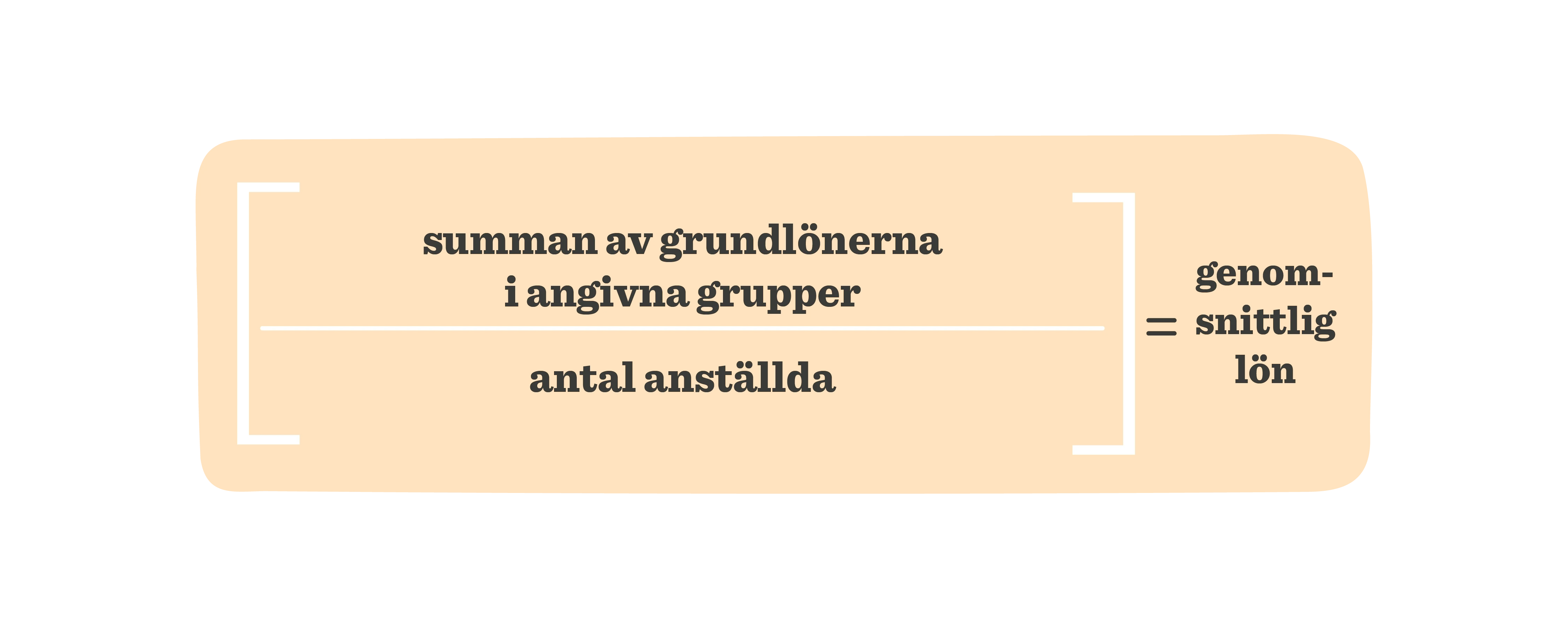 summa av grundlöner i grupper och antal anställda för att beräkna genomsnittlig lön, flödesschema lön beräkning