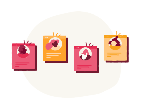profile_cards, diverse_characters