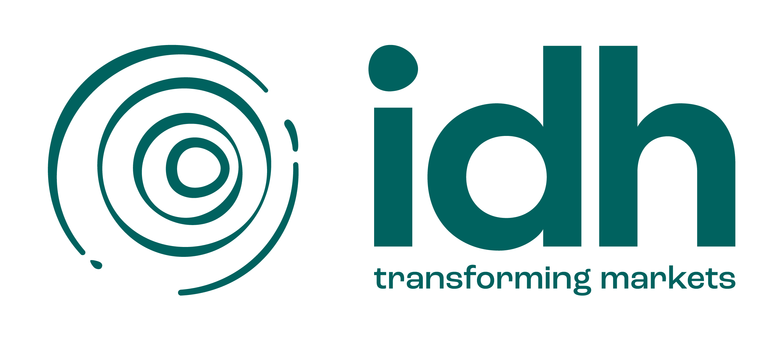 idh logo with concentric circles, styled text 'transforming markets' representing market innovation, idh brand logo enhancing market transformation visibility