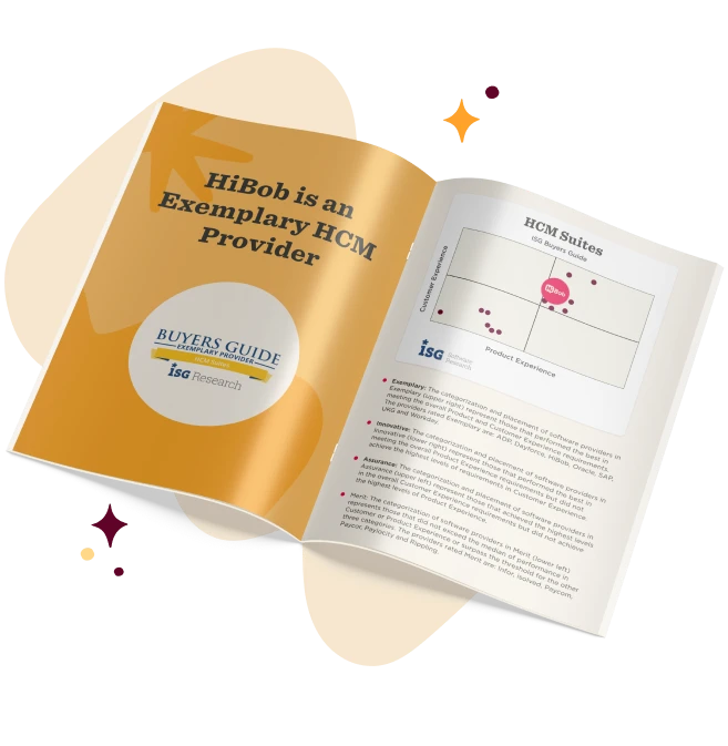 HiBob HCM Provider Buyer’s Guide showcasing product experience data in an informative, visually appealing format., HCM Buyer's Guide, HiBob Research Insights