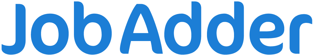 JobAdder logo in bold blue text, symbolizing recruitment and job management solutions, Recruitment software logo for job management