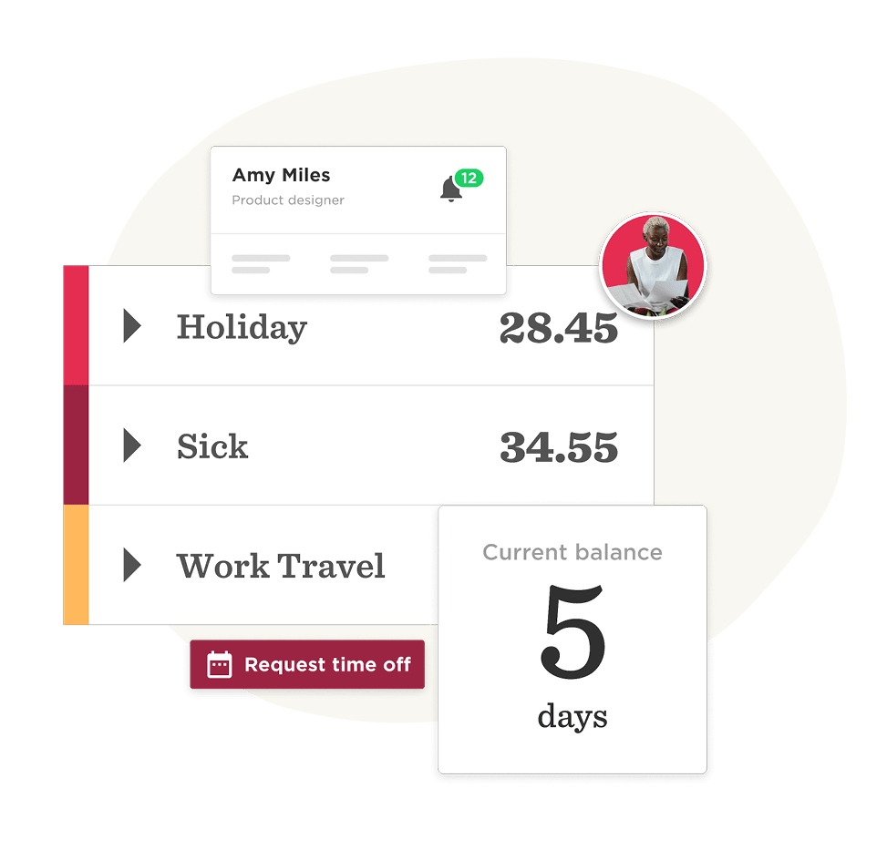 holiday balance, time off request