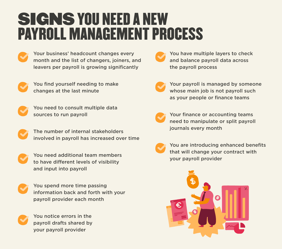signs you need a new payroll management process checklist