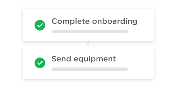 complete-onboarding, send-equipment