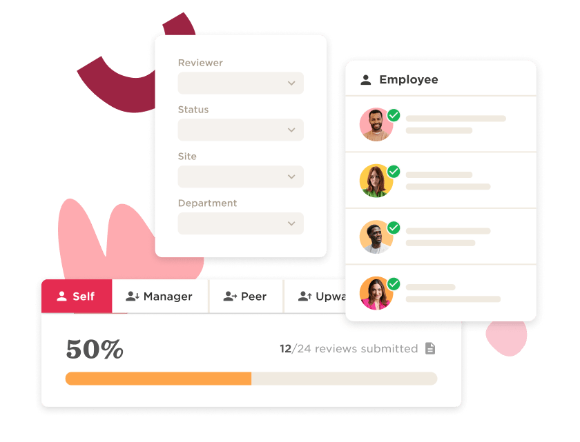 self-review-dashboard, employee-rating-interface
