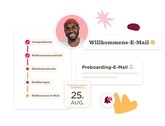 willkommens-email, preboarding-information