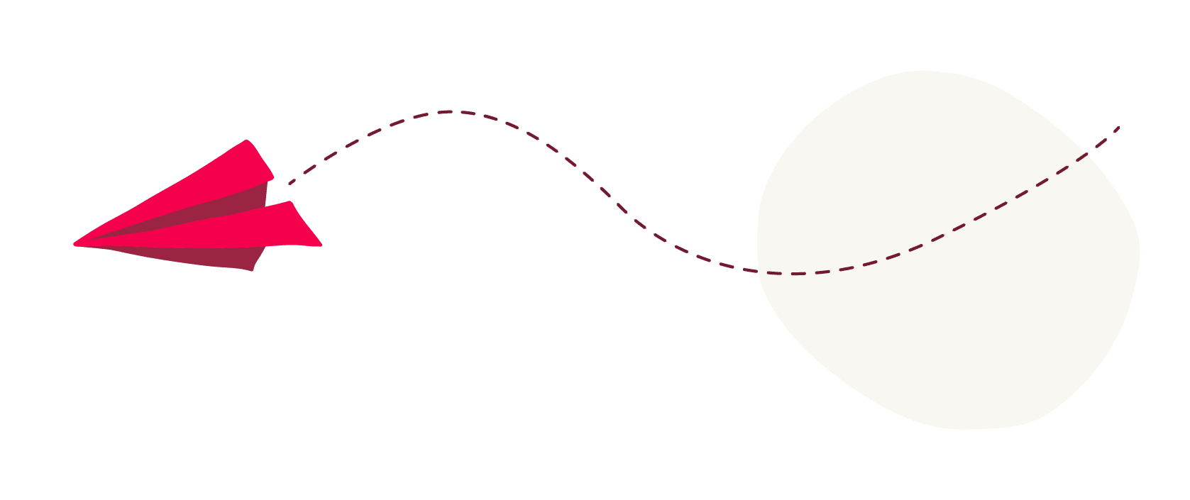 paper airplane, dotted flight path