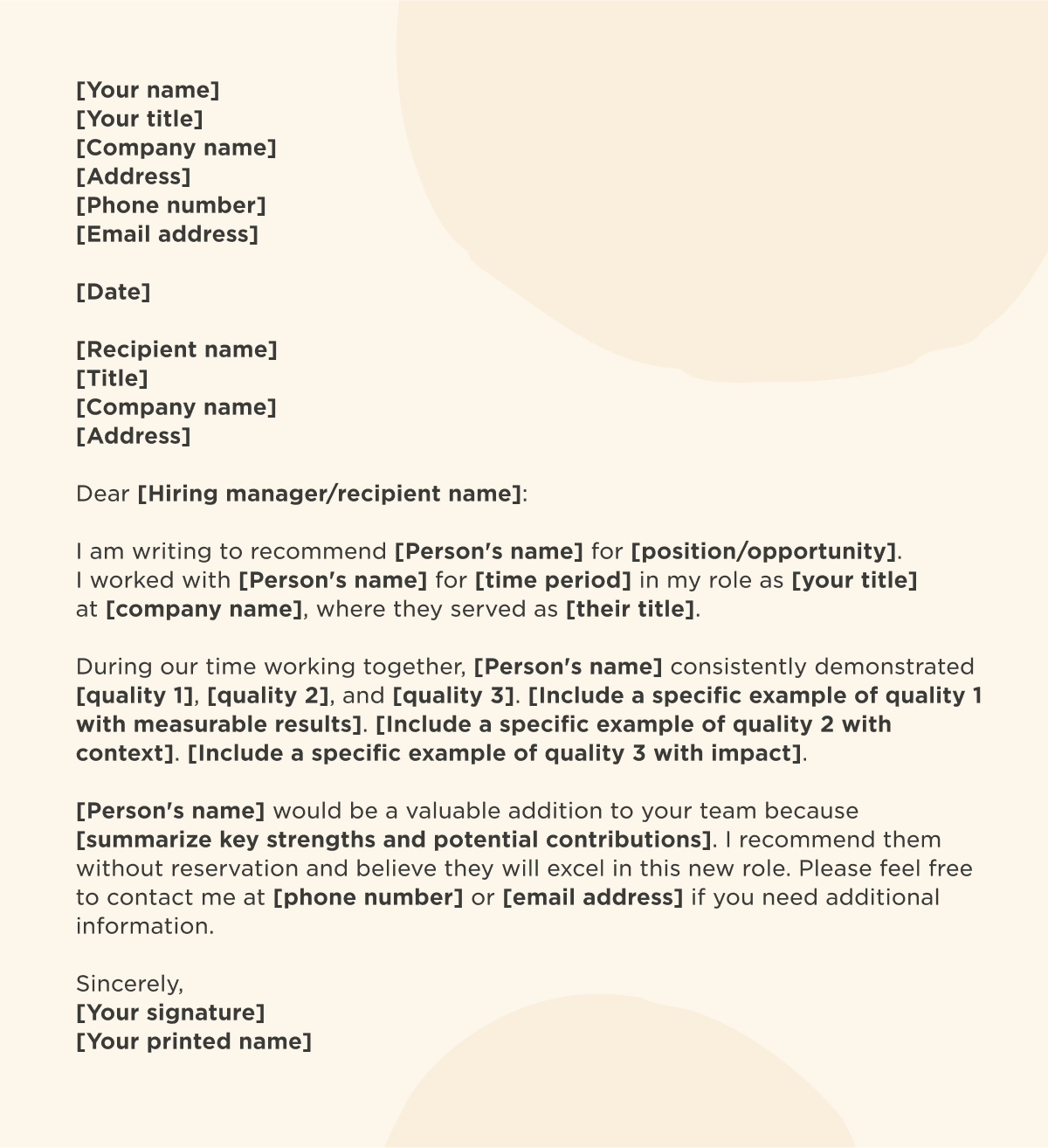 recommendation-letter, professional-referral-template