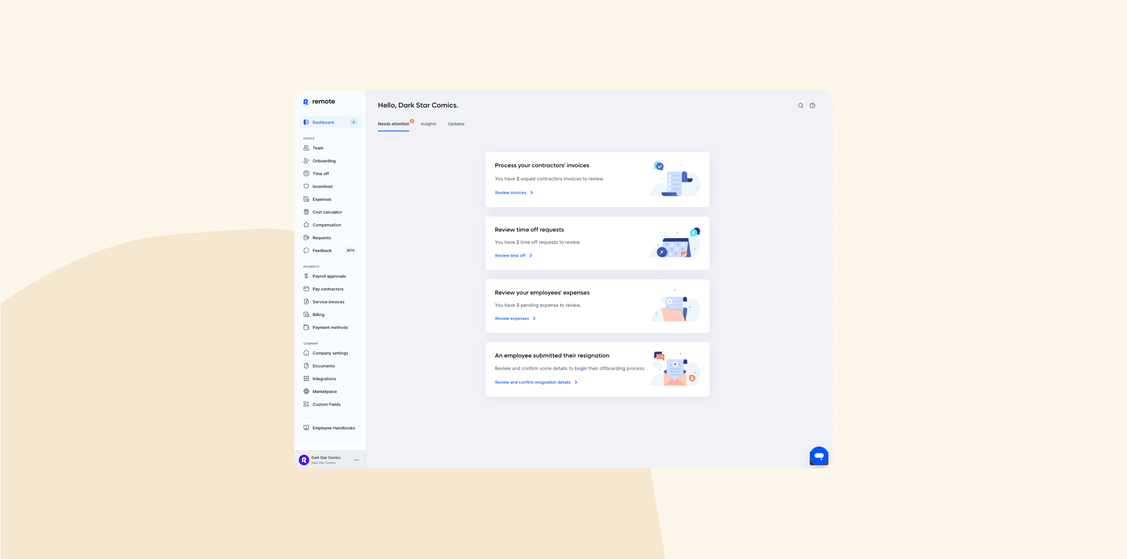 dashboard, remote, workflow, team_management