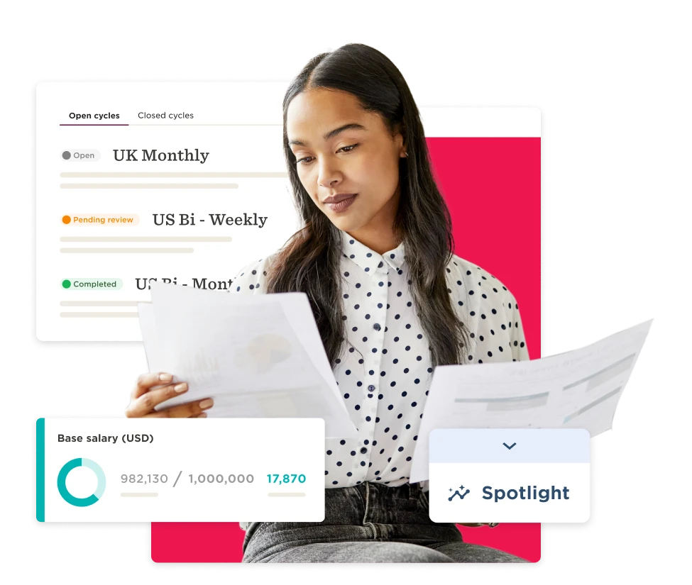 document review, salary breakdown analysis