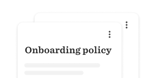 Onboarding policy document with bold text and minimal design for clarity and accessibility., Onboarding policy document, Minimal design for accessibility