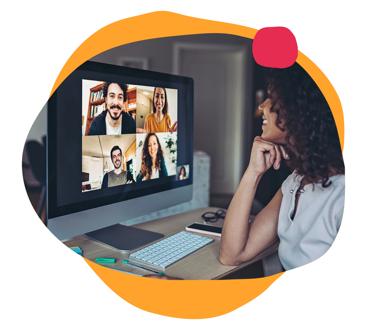 video call, remote teamwork