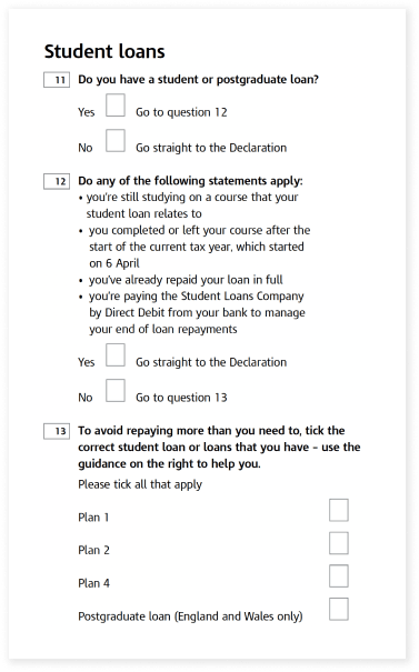 student-loans-form, questionnaire-structure