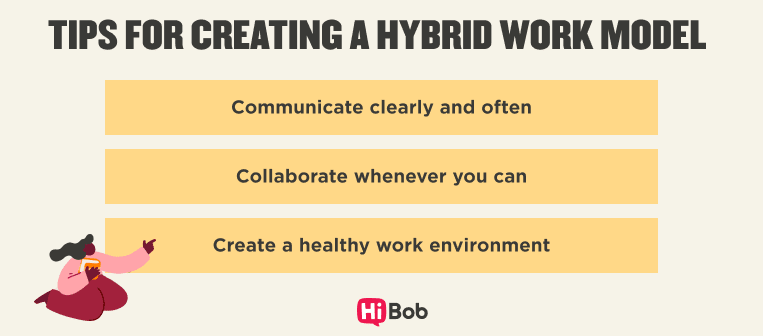 Tips for creating a hybrid work model chart