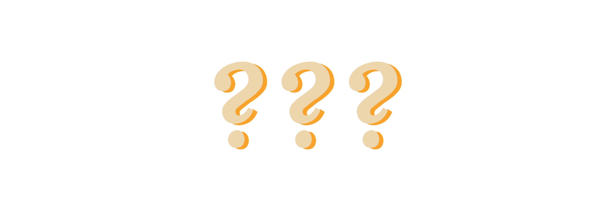 question marks, symbolic inquiry