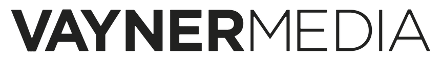 VaynerMedia logo in bold, modern typography against a transparent background, representing a creative agency. , VaynerMedia, logo