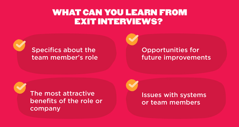 What can you learn from exit interviews infographic
