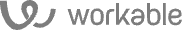 workable logo in teal and gray, featuring a modern font with a unique design, business branding logo design