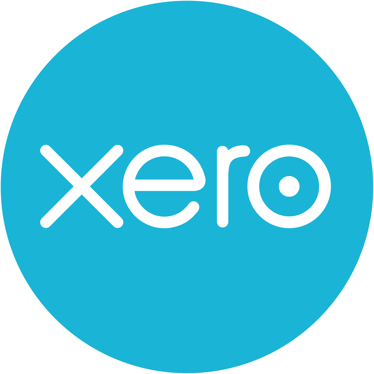 xero logo on a blue background, promoting cloud-based accounting solutions, branding design for financial software services