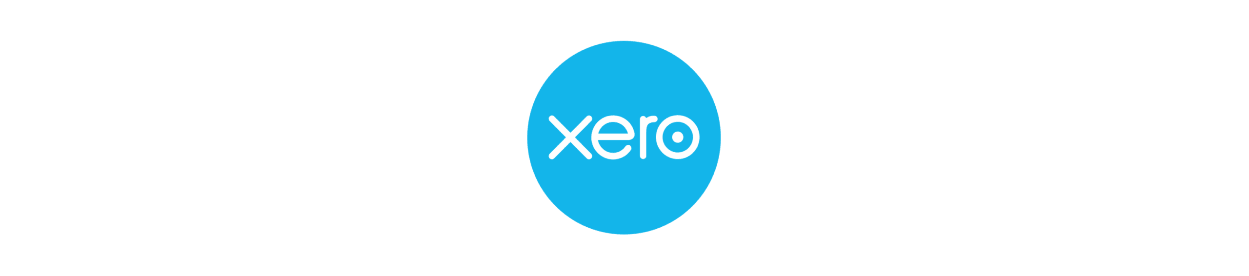 xero logo on a blue circle background, modern branding design for accounting software company