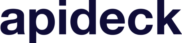 apideck logo in dark blue, modern typography, visual identity for API integration solutions and developer tools