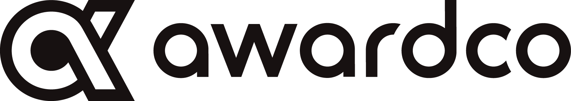 awardco logo, black text design