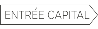 ENTRÉE CAPITAL logo with sleek arrow design, emphasizing modern branding and investment focus, Minimalist text logo representing a financial firm