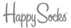Happy Socks logo with playful font, emphasizing vibrant sock designs and a cheerful brand aesthetic, Colorful branding for fun sock wearers