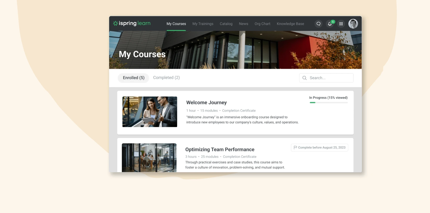 my-courses-dashboard, online-learning-platform