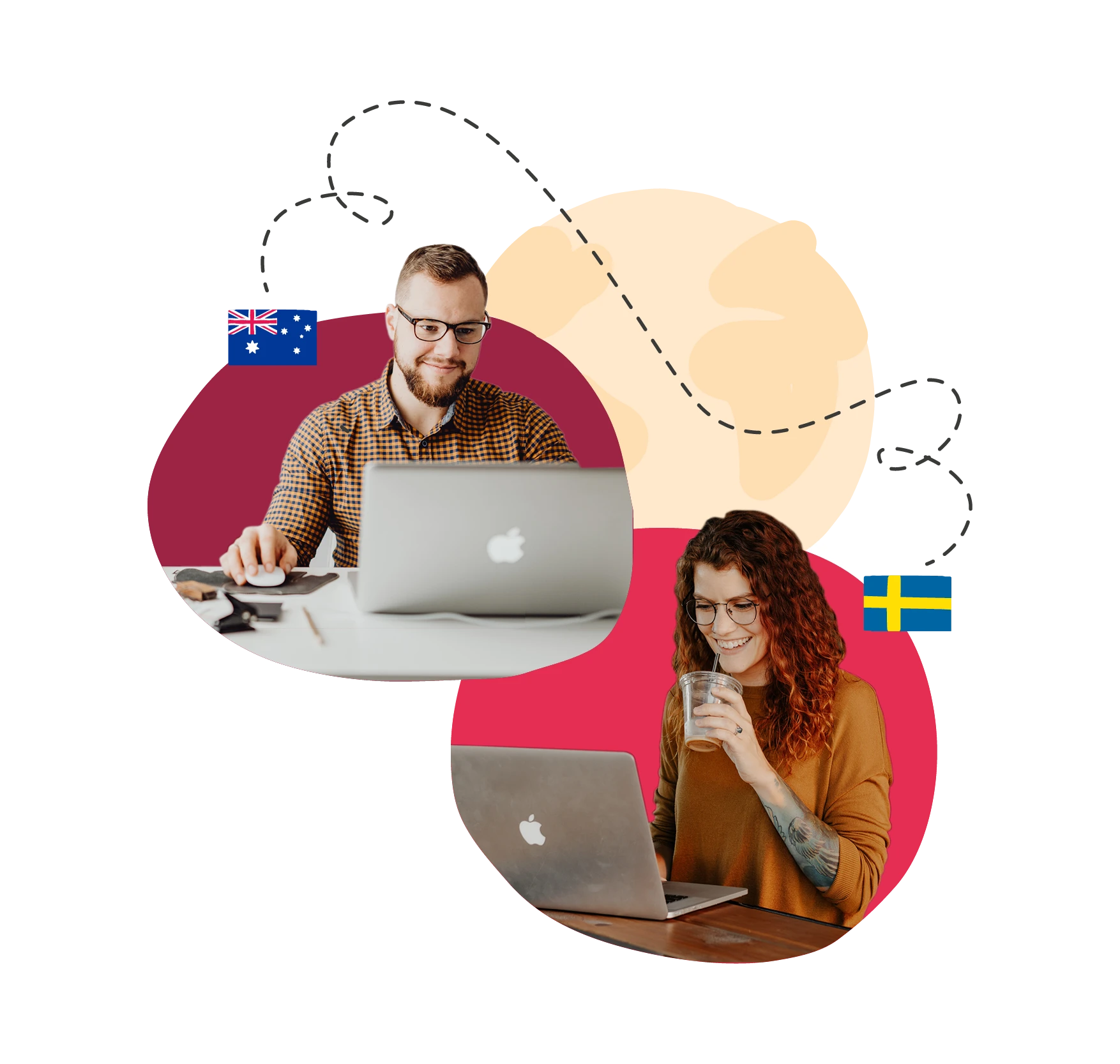 remote work, Australia to Sweden connection