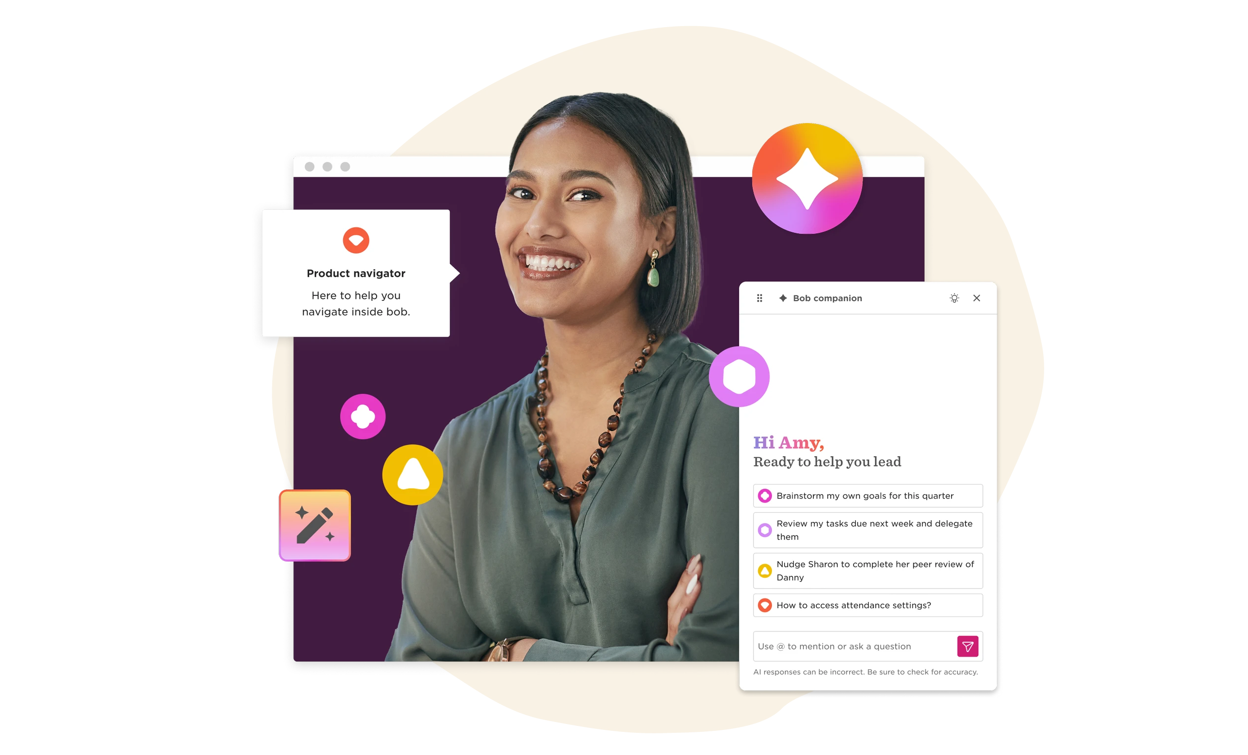 product navigator, bob companion