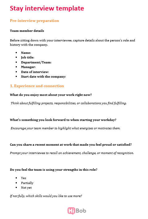 stay-interview-template, employee-engagement-questions