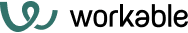 logo design, stylized letter W in teal color with curved elements