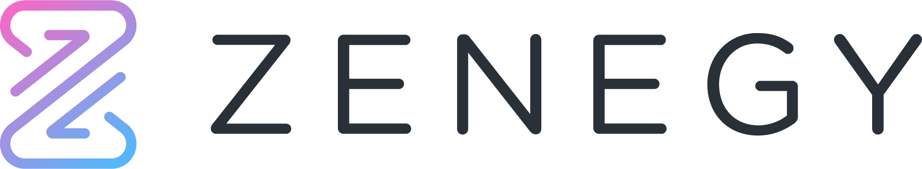 ZENEgy logo featuring a stylized 'Z' with gradient colors and modern typography for brand identity. Design emphasizes innovation., ZENEgy, logo design